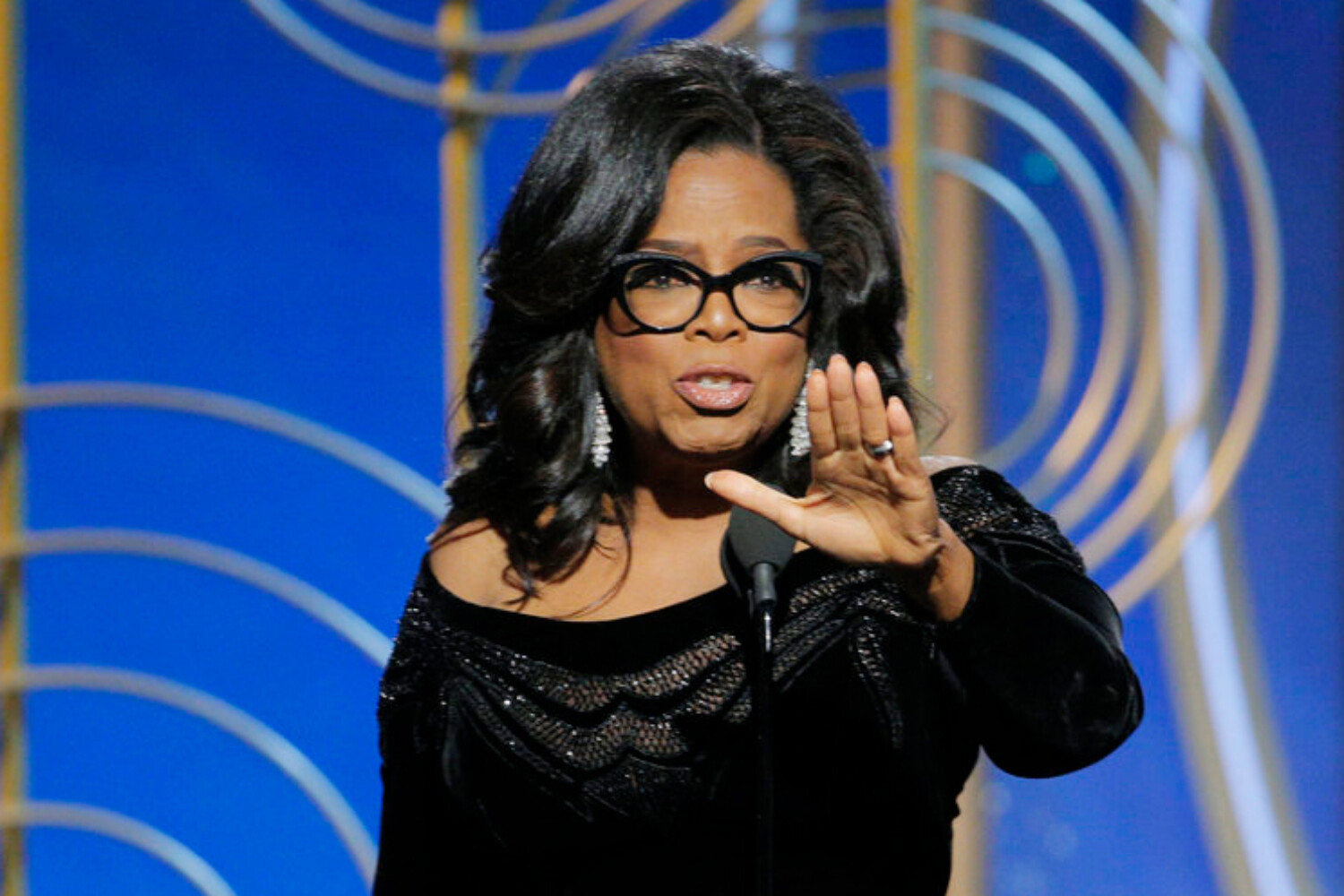75th ANNUAL GOLDEN GLOBE AWARDS -- Pictured: Oprah Winfrey, Winner, Cecil B. Demille Award at the 75th Annual Golden Globe Awards held at the Beverly Hilton Hotel on January 7, 2018 -- (Photo by: Paul Drinkwater/NBC)
